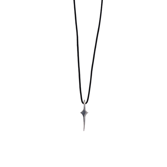 Men's Handmade Cross Necklace Sword C22 Hibsea Jewels Silver 950-Cord