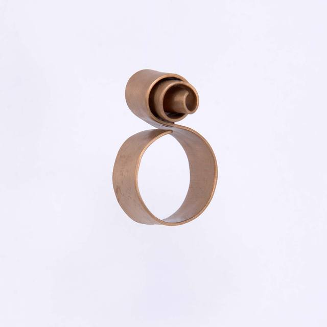 Handmade ring, made of bronze, coil DA1932-G