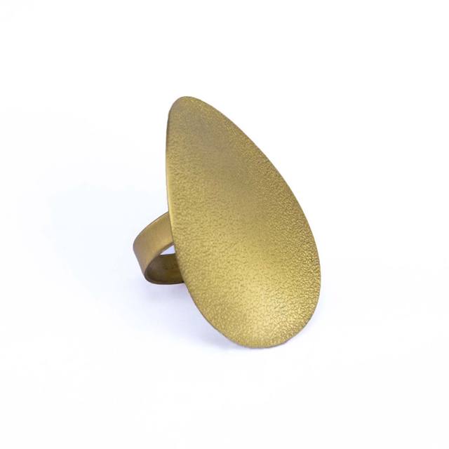 Handmade  oval ring, made of bronze, DA3407-G