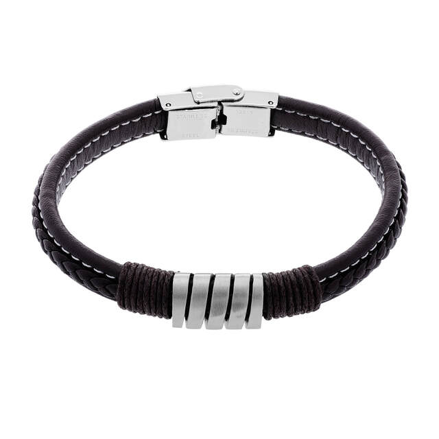 Men's Bracelet Visetti DI-BR035C Steel 316L-Leather