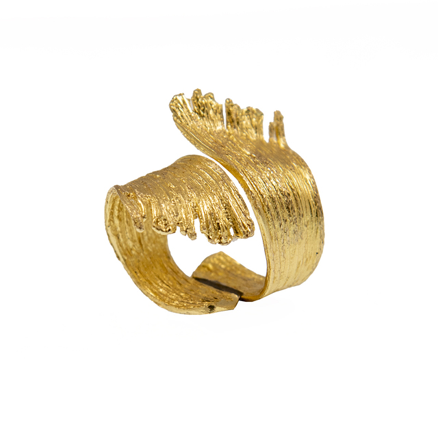 Women's Handmade Ring GD910 Kalliope Brass