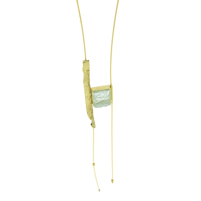Women's Handmade Necklace Electra GK1587-101-203 Kalliope Brass-Resin