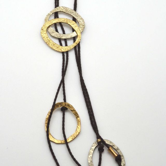 Women's Handmade Necklace GK259 Kalliope Brass