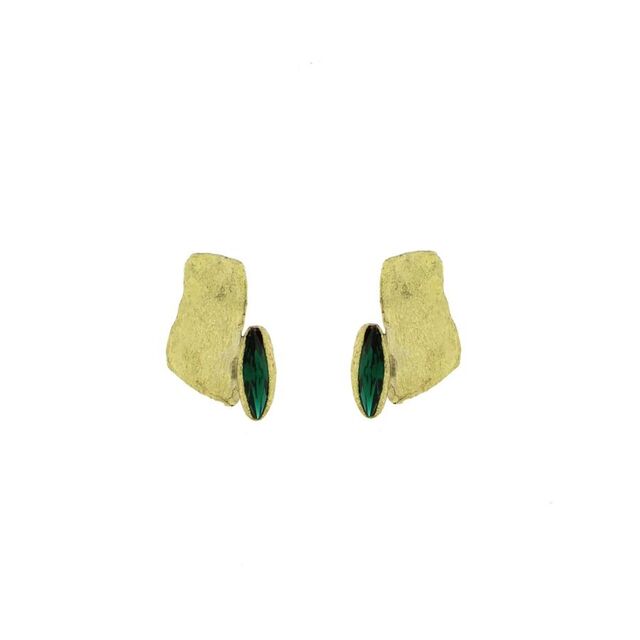 Women's Handmade Eden Earrings | GS1513A Kalliope | Brass  Crystals