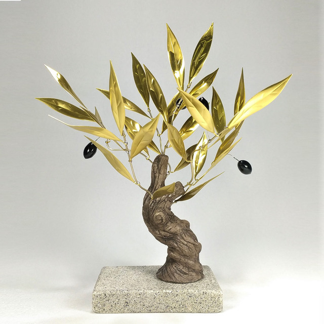 Olive Curved Olive Tree ΝΜ12905 S  Bronze