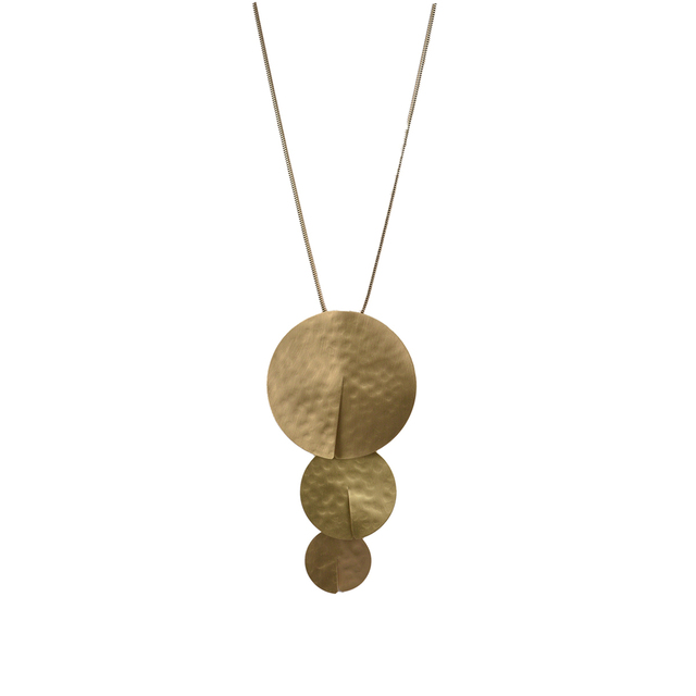Women's Handmade Necklace KO4939-G EXNOVO Bronze