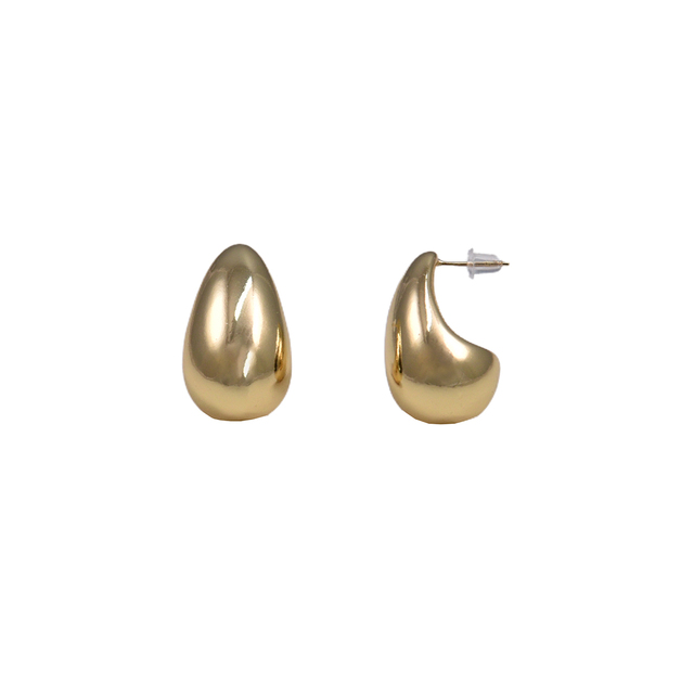 Women's Hollow Earrings Krama Jewels Brass Gold Plated KS01258