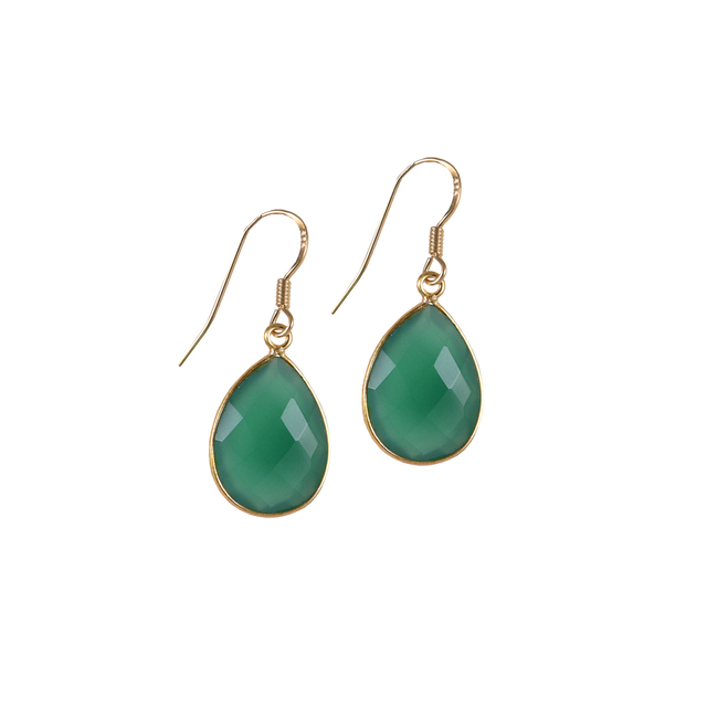 Σκουλαρίκια Μεγάλο Δάκρυ KRAMA JEWELS Ασήμι 925-Επιχρύσωση Briole KS01292