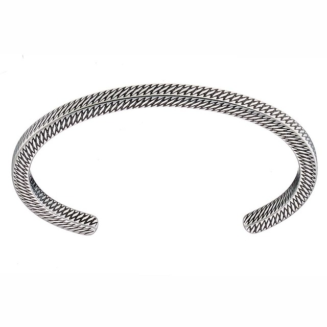 Men's Ethnic Cuff Bracelet Steel 316L N-00332 Artcollection