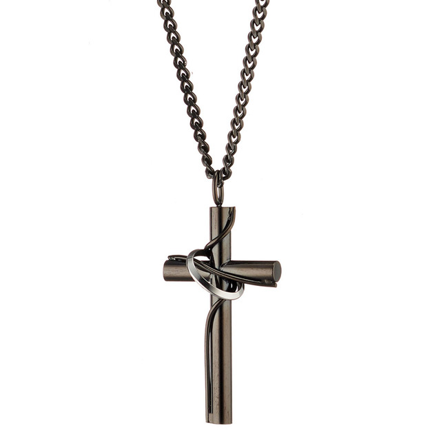 Men's Cross Chain N-01045-1 Steel 316L Artcollection