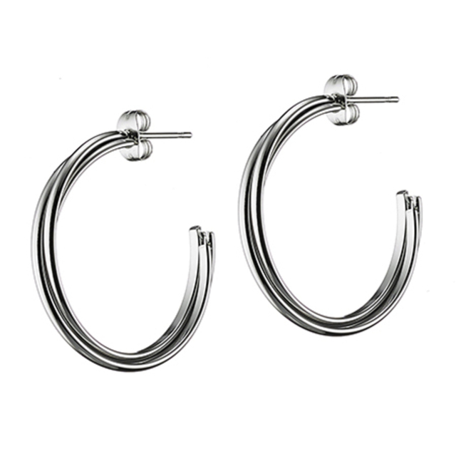 Women's Earrings Hoops Surgical Steel N-02170 Artcollection