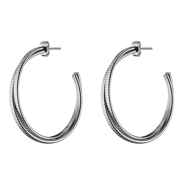Women's Earrings Hoops Surgical Steel N-02141 Artcollection