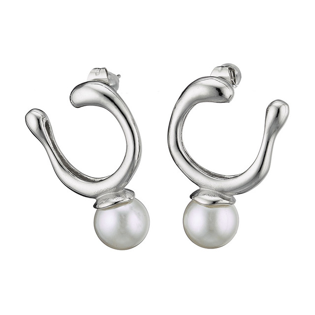 Women's Earrings Steel Pearl 316L  N-02174