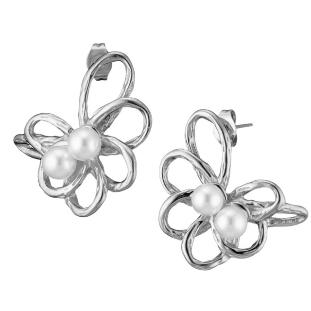 Women's Earrings With Pearls Surgical Steel 316LN-02338 Artcollection