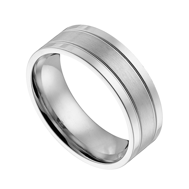 Unisex Ring Steel 316L N-02482 Artcollection