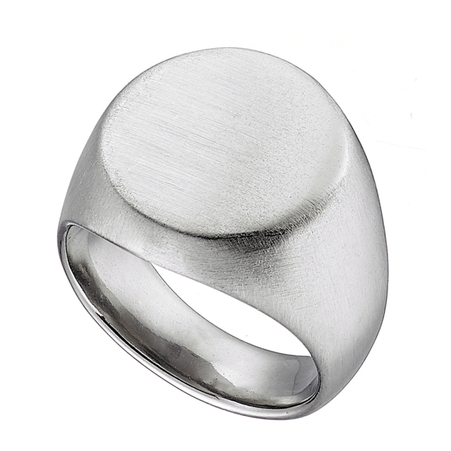 Men's Ring Matte Steel N-03907 Artcollection
