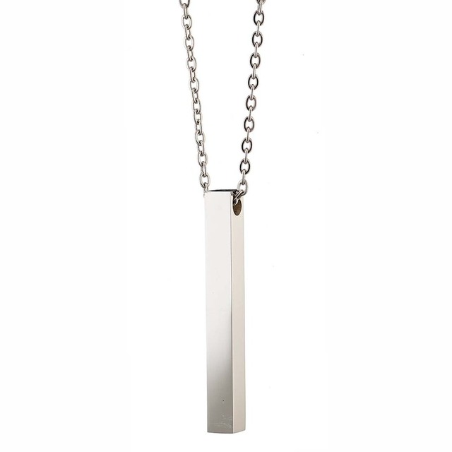 Men's Bar Necklace 316L Steel N-04342 Artcollection