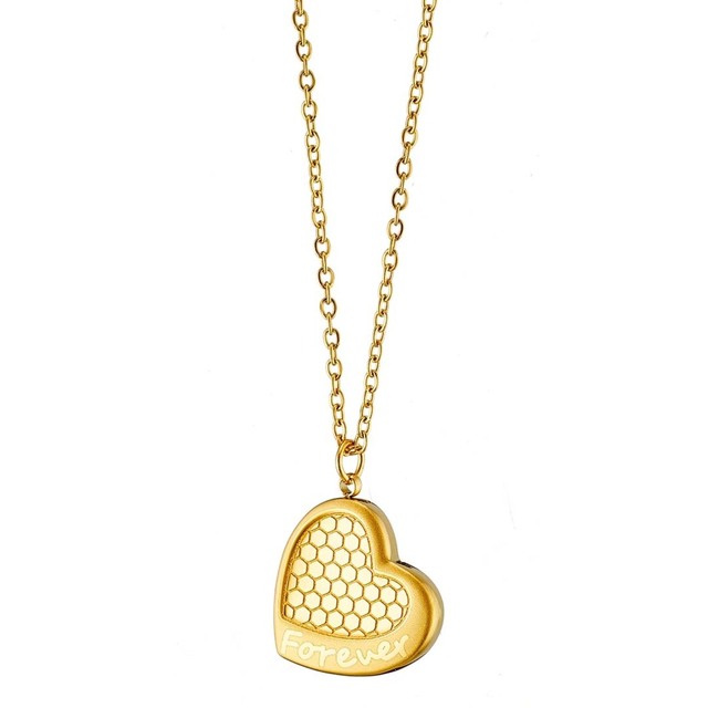 Women's Necklace Heart-Forever N-07283 Artcollection Steel 316L-Gold IP