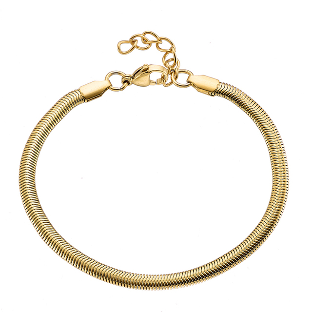 Women's Chain Bracelet - Steel  Golg IP 316L N-00959G Artcollection