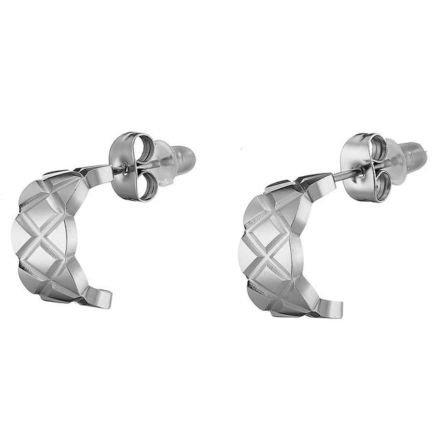 Women's Earrings Steel Hoop 316L N-02181
