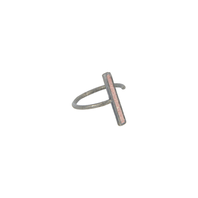 Γυναικείο Χειροποίητο Δαχτυλίδι Line Ροζ QC69R THE PENGUIN Ορείχαλκος