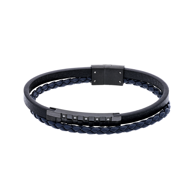 Men's Bracelet Visetti QD-BR192 Steel 316L-Leather