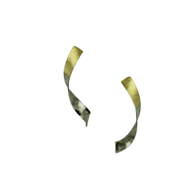 Women's Handmade Long Earrings SK5147A EXNOVO Bronze-Oxidation-Gold Plating