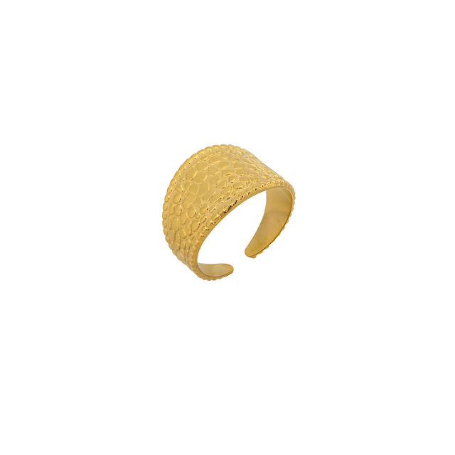 Γυναικείο Δαχτυλίδι Ατσάλι 316L Gold IP  SU-WRG013G  Visetti