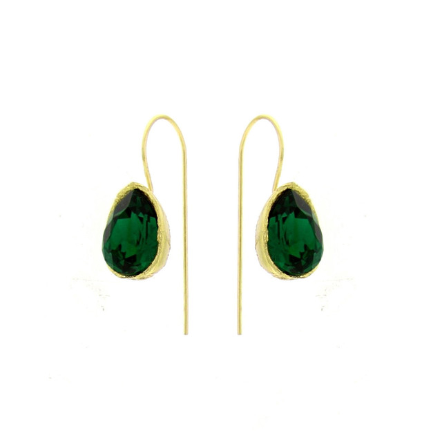 Women's Handmade Adore Earrings GS976  Kalliope Brass  Crystals