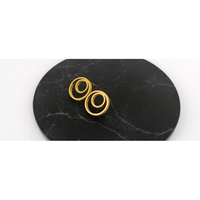 Women's Handmade Stud Earrings Circles Small 