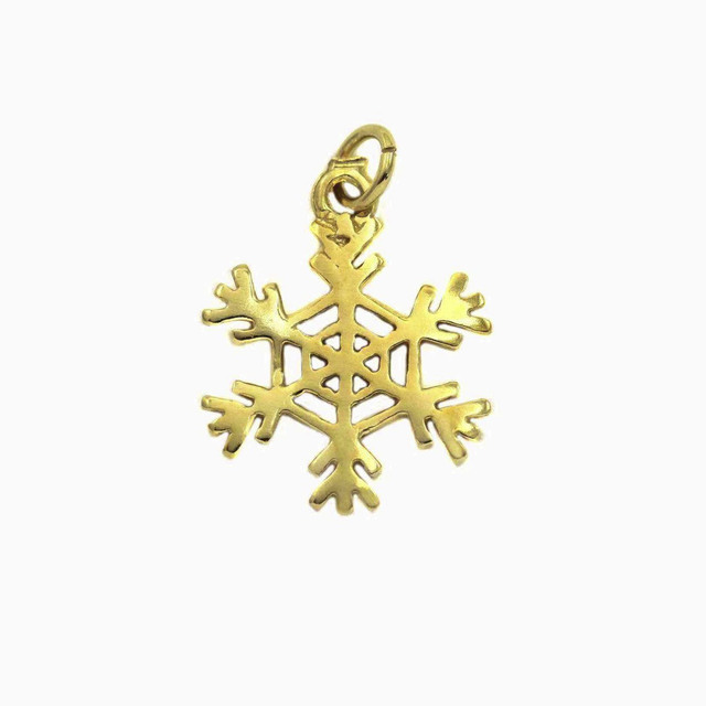 Lucky Charm 2022 Pendant Snowflake Silver 925-Gold Plated 105100913.100