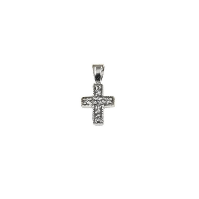 Women's Cross Pendant Silver 925 With White Zircons 105100777.700