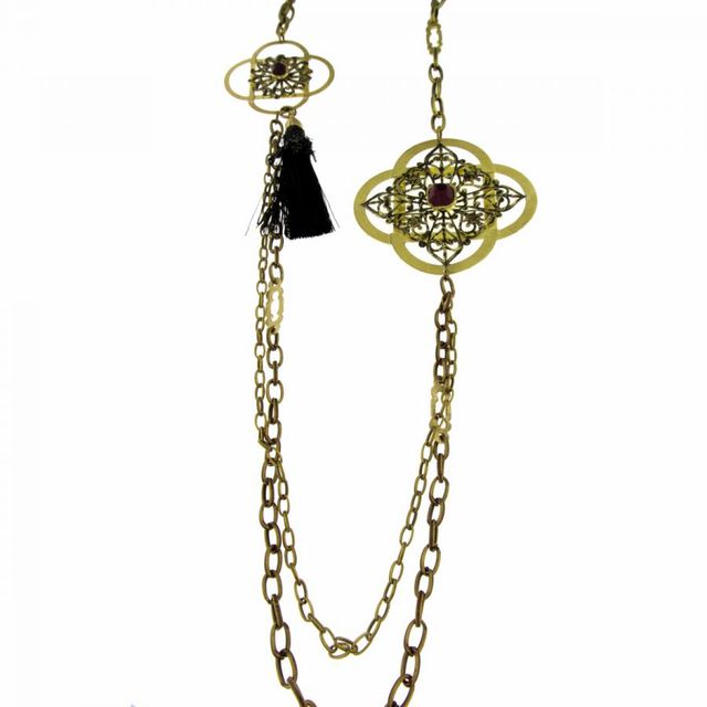 Women's Handmade Necklace Mojo Chanel CH1401 Kalliope Brass