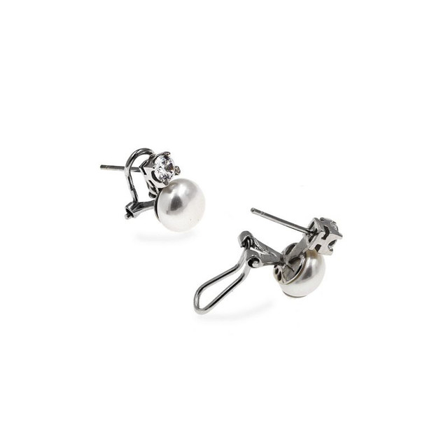 Women's Earrings  Silver 925 Pearl-Zircon 103101731