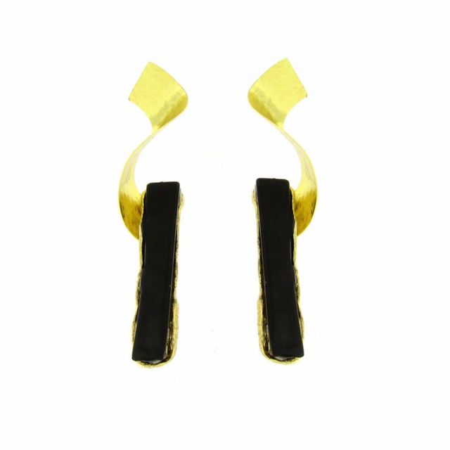Women's Handmade Earrings Tangy GS1415 Kalliope Brass