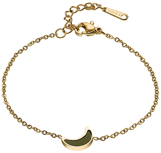 Woman bracelet steel gold chain moon N-00902G