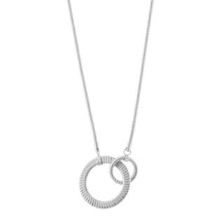 Women's Necklace Extravaganza 01X03-00248 Oxette Steel With Hoops
