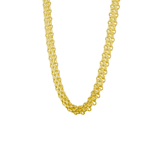 Women's Necklace Links 01X27-00411 Oxette Steel Gold Plated Chain