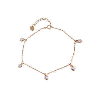 Women's Bracelet Tiny 02L05-01143 Loisir Silver 925-Pink Gold Plating