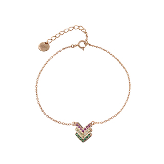 Women's Flirty Bracelet 02L05-01146 Loisir Silver 925-Pink Gold Plated