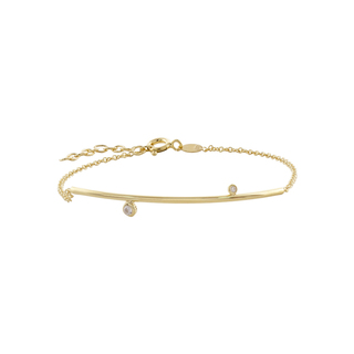 Women's Bracelet La Dolce Vita 02L05-01209 Loisir Silver Gold Plated With Element With White Zircons