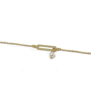 Women's Bracelet La Dolce Vita 02L05-01218 Loisir Silver Gold Plated With Element And With White Pearl