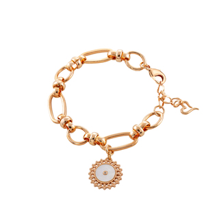 Women's Bracelet Pretty 02L15-01547 Loisir Bronze-Rose Gold Plated With Mop Element