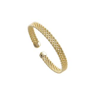 Women's Cuff Bracelet Desmos 02L15-01871 Loisir 316L Steel-IP Gold Plating