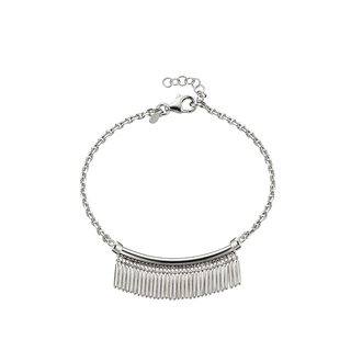 Woman's Bracelet Oxette Nomads rodium Plated Silver