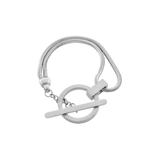 Women's Bracelet Extravaganza 02X03-00472 Oxette Steel Double With Hoop