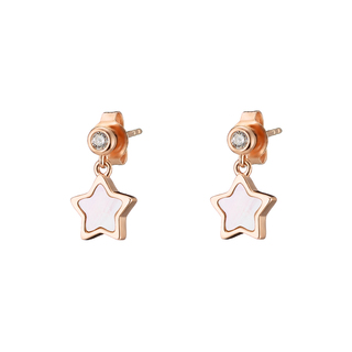 Women's Earrings New Pretty 03L15-00889 Loisir Bronze-Pink Plating