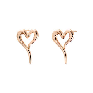 Women's Earrings Starstruck  03L15-01128 Loisir Brass-Rose Gold Plating With Heart