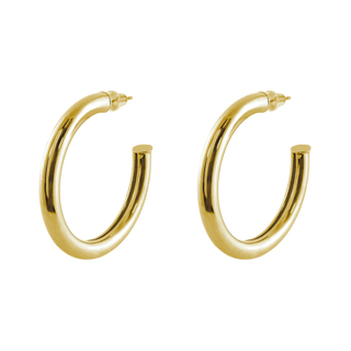 Women's Earrings Links 03L15-01427 LOISIR Bronze Gold Plated Hoops 4 cm