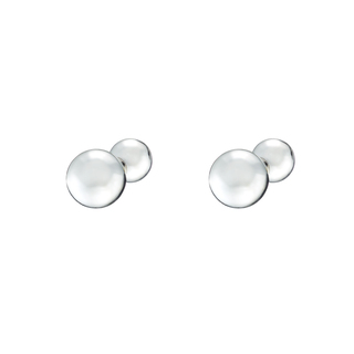 Women's Earrings Links 03L15-01564 Loisir Synthetic Silver With Balls
